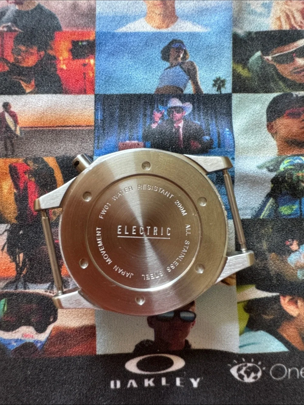 Electric Brand Watch with White Dial and Silver Case